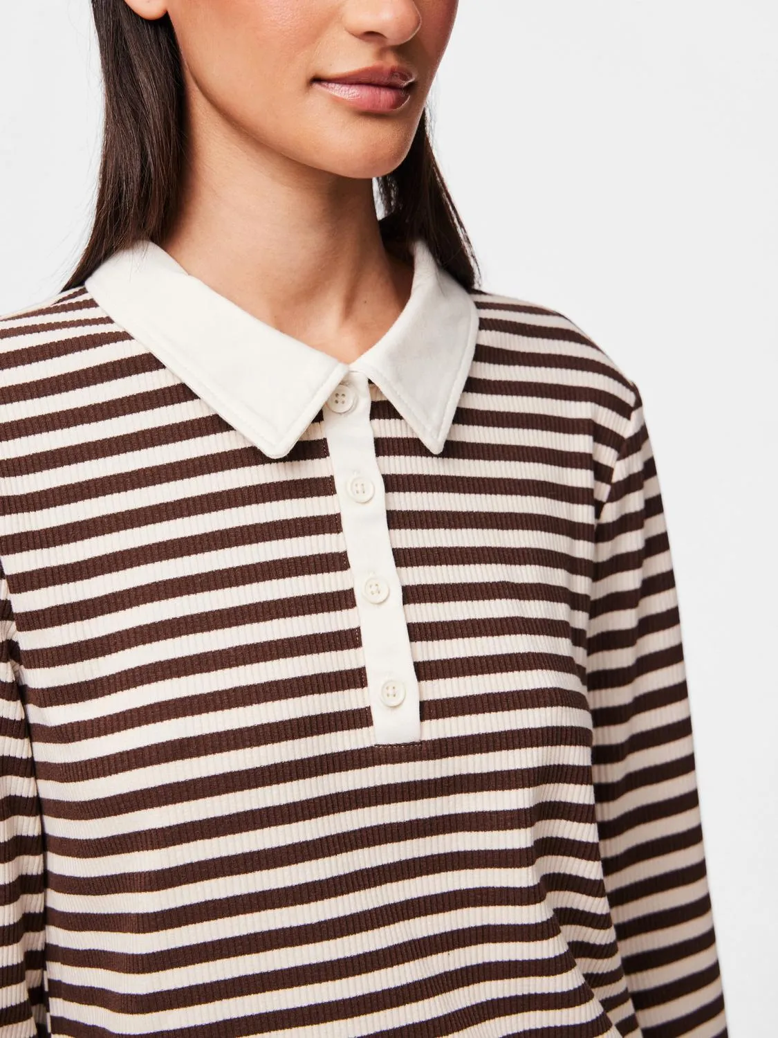 PCDONNA Polo-Shirt - Chicory Coffee