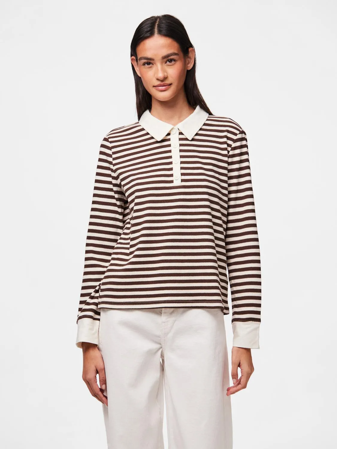 PCDONNA Polo-Shirt - Chicory Coffee