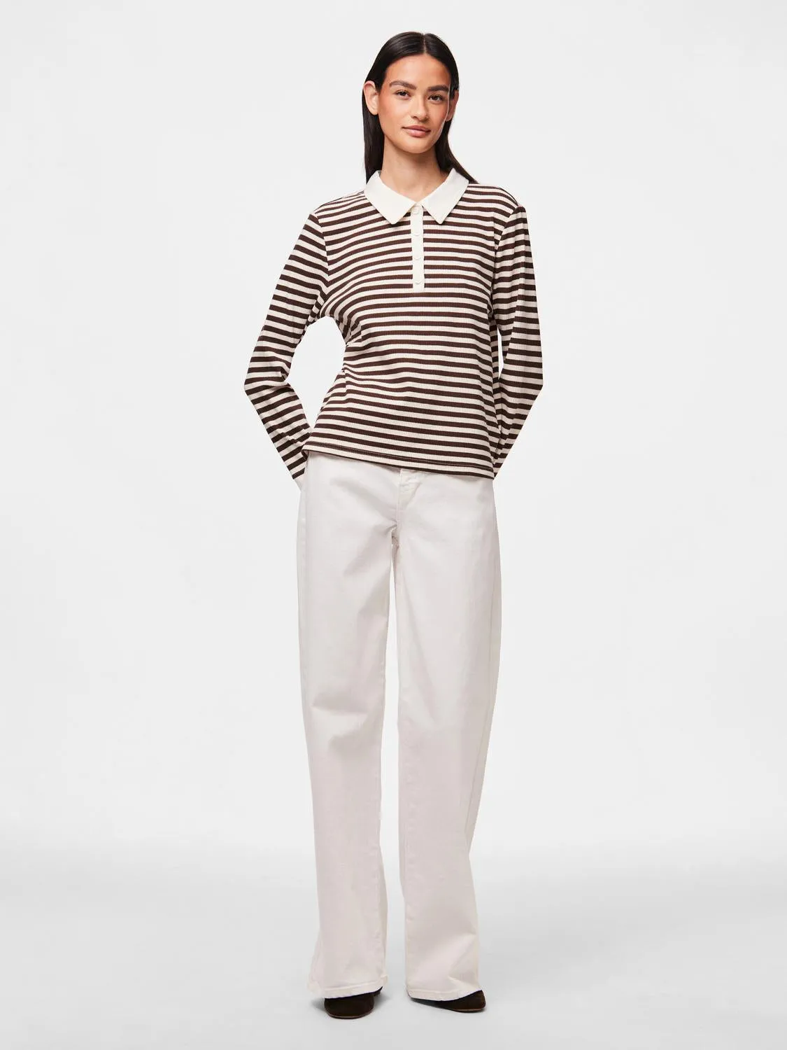 PCDONNA Polo-Shirt - Chicory Coffee