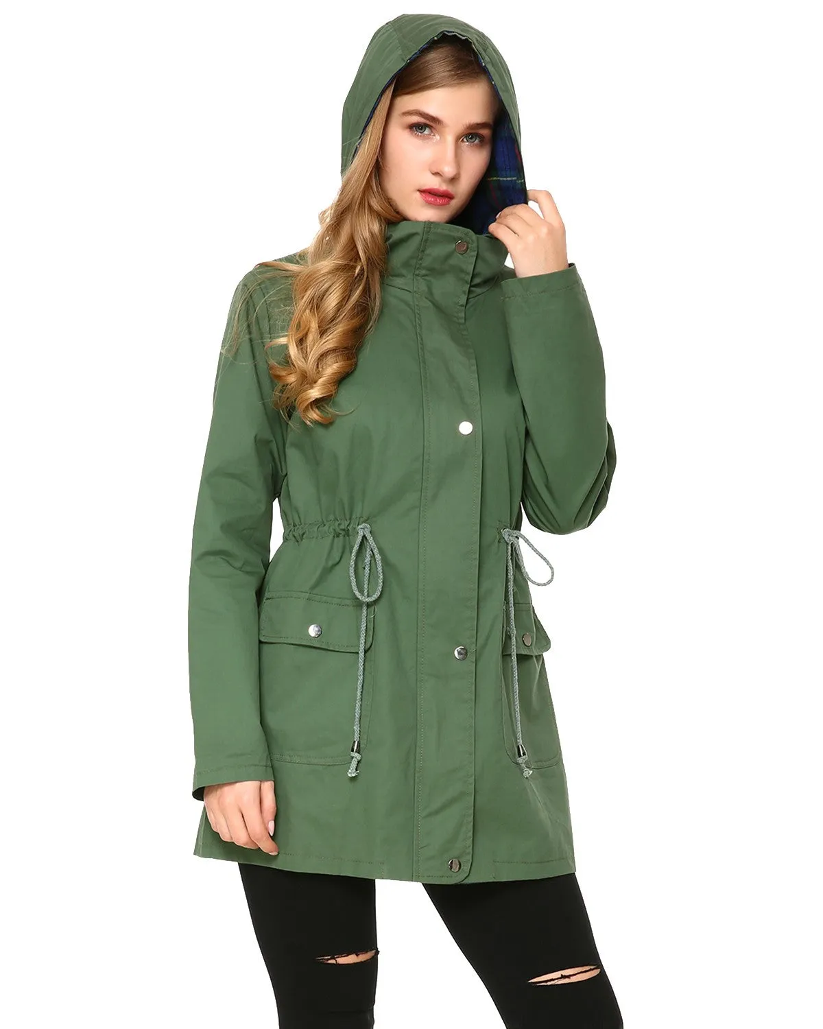 Sidiou Group Women's Versatile Hoodie Drawstring jackets