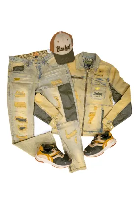 Stay Strong Denim Jacket, Denim Jeans, Dad Hat: Big & Tall Bundle (Sneakers Not Included)