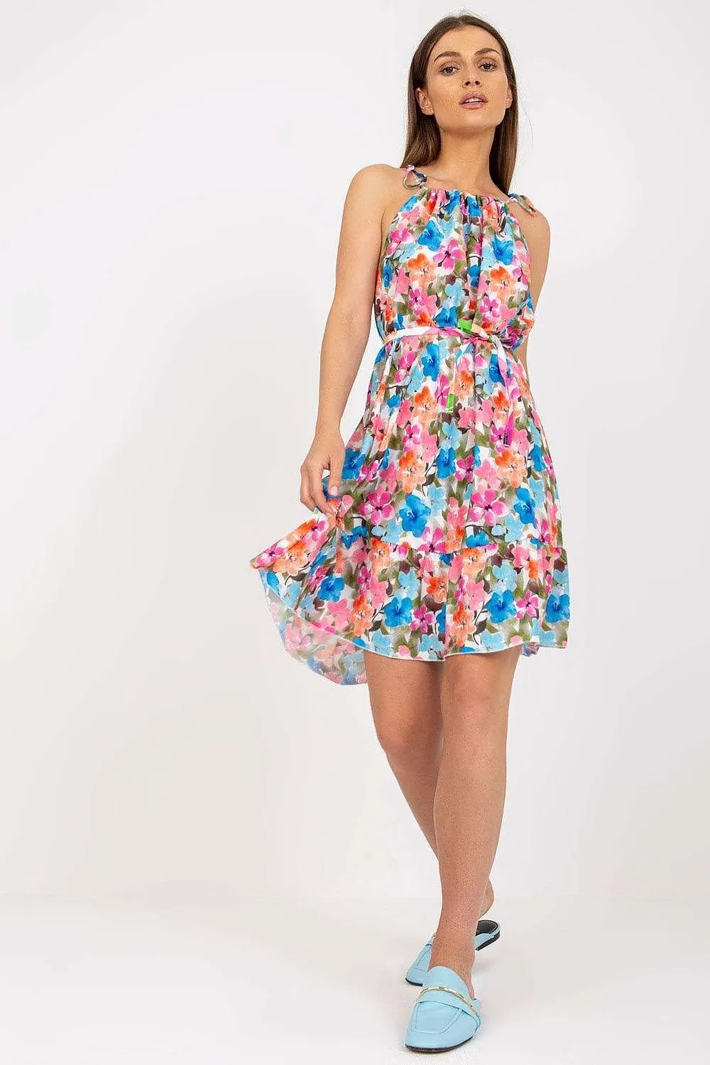 Summer Soirée Floral Tie Dress