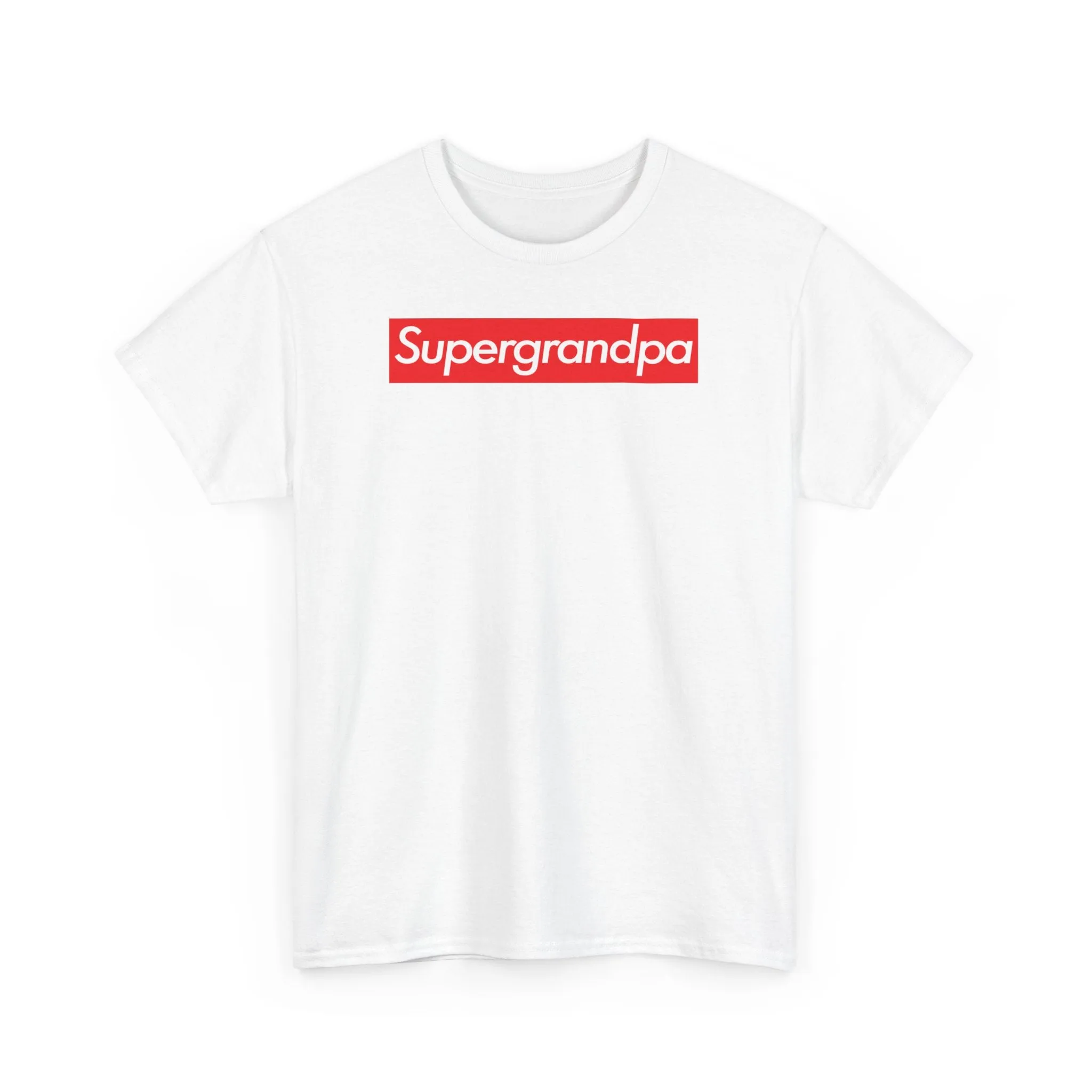 Supergrandpa Unisex Heavy Cotton Tee Shirt T-shirt super Inspired Funny Grandfather Grandpa Appreciation Gift For Grandfathers Thank You Thankful Birthday Christmas