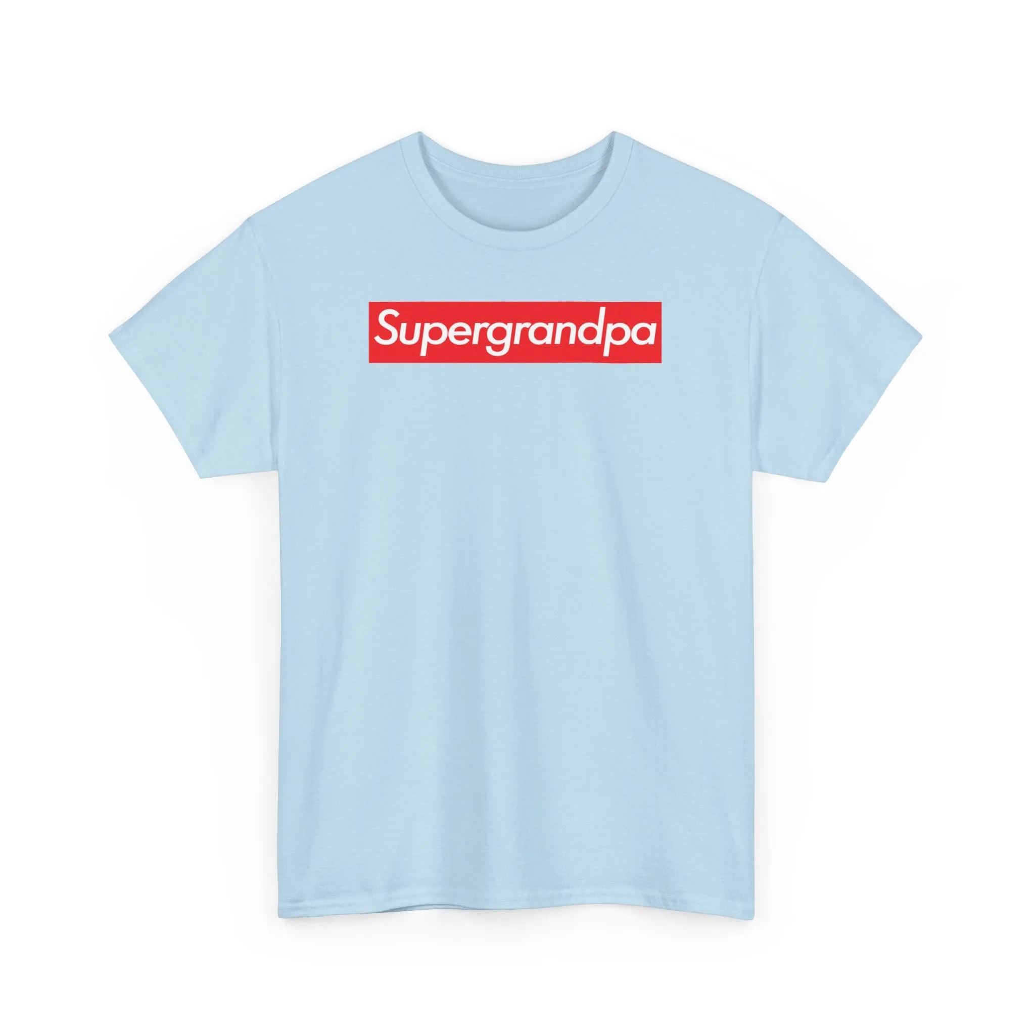 Supergrandpa Unisex Heavy Cotton Tee Shirt T-shirt super Inspired Funny Grandfather Grandpa Appreciation Gift For Grandfathers Thank You Thankful Birthday Christmas