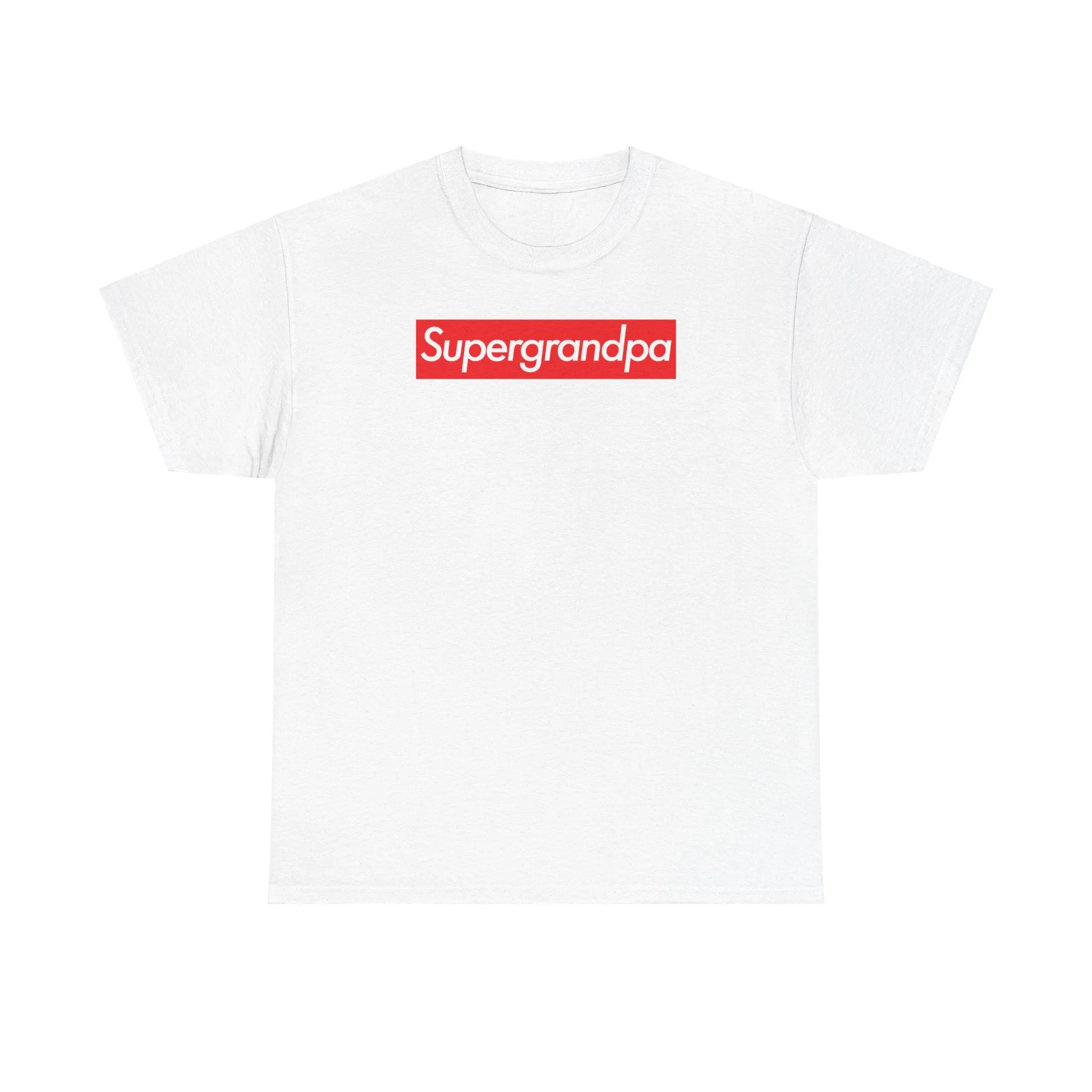 Supergrandpa Unisex Heavy Cotton Tee Shirt T-shirt super Inspired Funny Grandfather Grandpa Appreciation Gift For Grandfathers Thank You Thankful Birthday Christmas