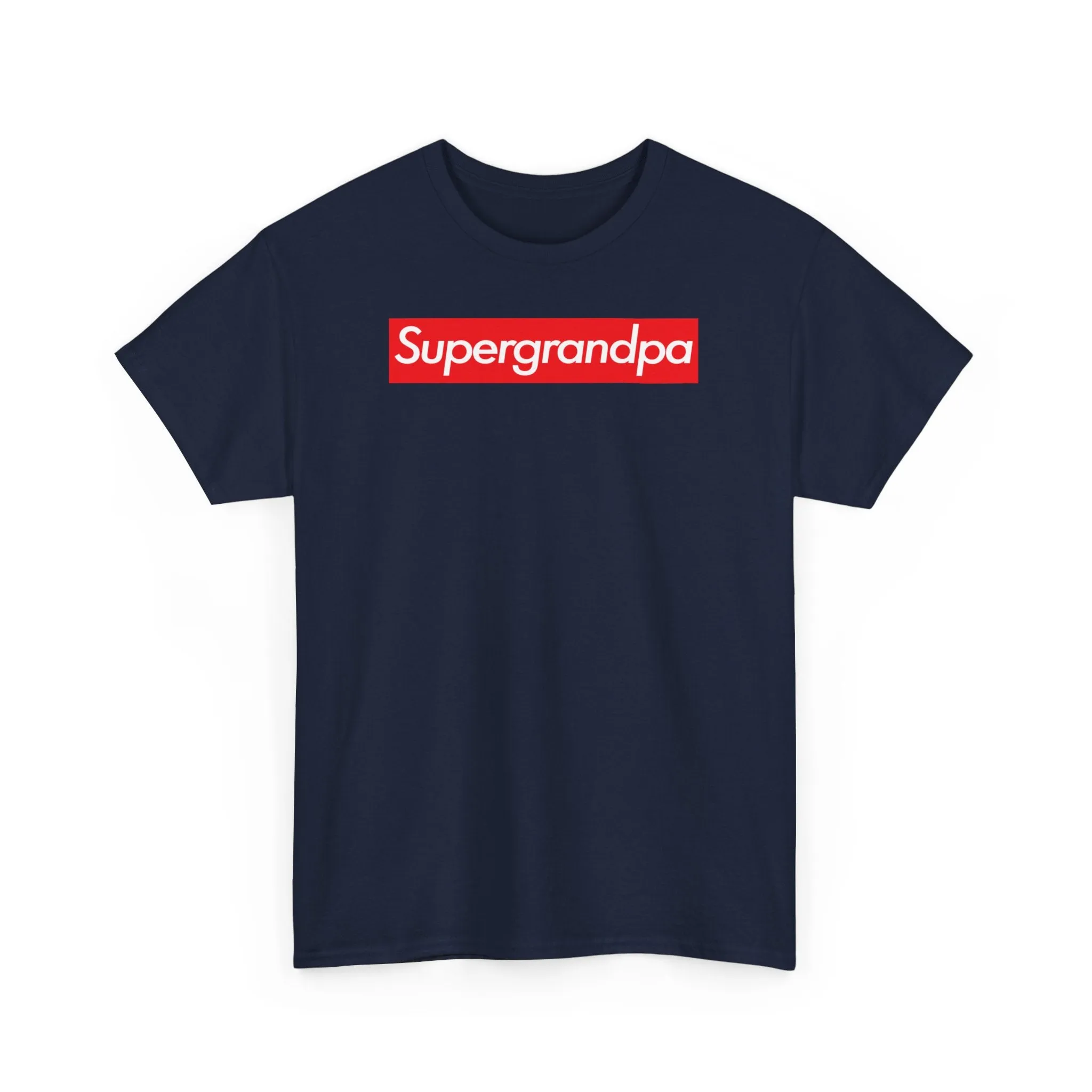Supergrandpa Unisex Heavy Cotton Tee Shirt T-shirt super Inspired Funny Grandfather Grandpa Appreciation Gift For Grandfathers Thank You Thankful Birthday Christmas