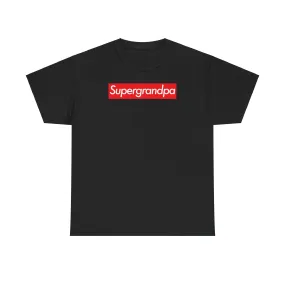 Supergrandpa Unisex Heavy Cotton Tee Shirt T-shirt super Inspired Funny Grandfather Grandpa Appreciation Gift For Grandfathers Thank You Thankful Birthday Christmas