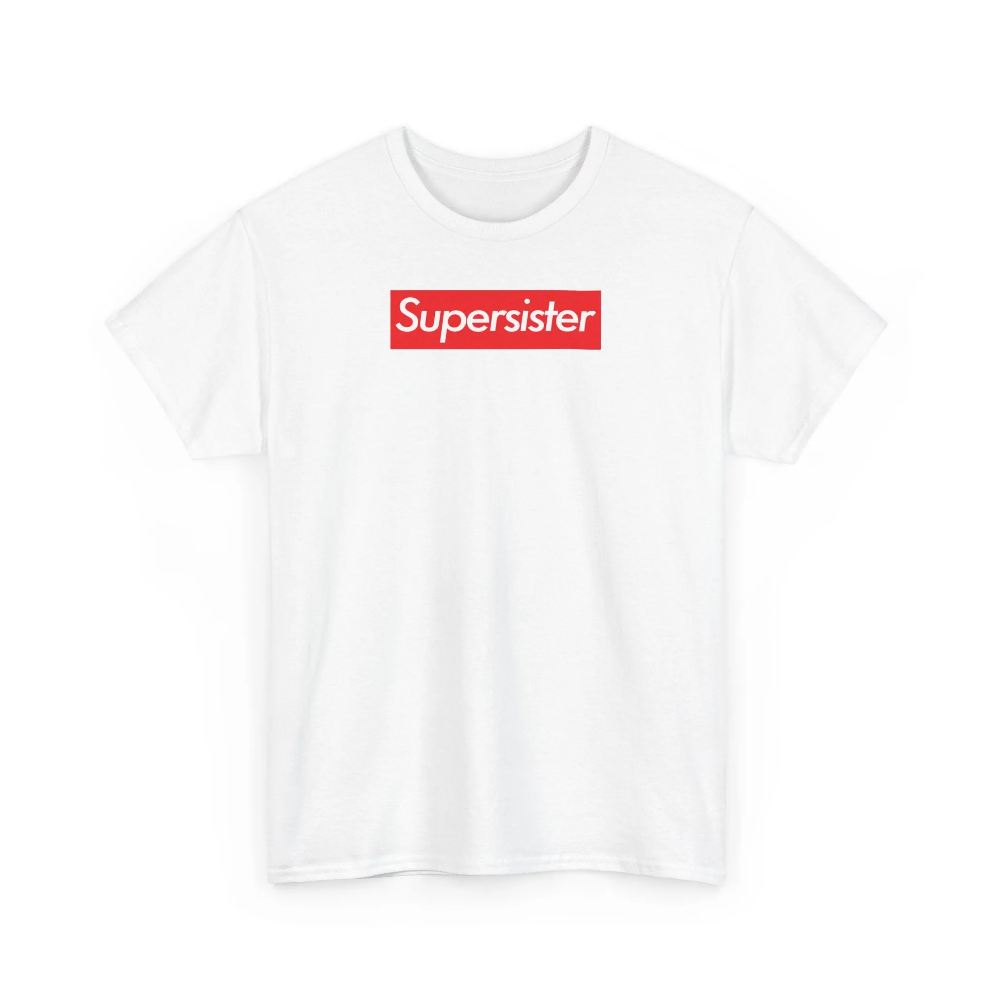 Supersister Unisex Heavy Cotton Tee Shirt T-shirt super Inspired Funny Sister Sisters Appreciation Gift For Sis Thank You Thankful Birthday Christmas