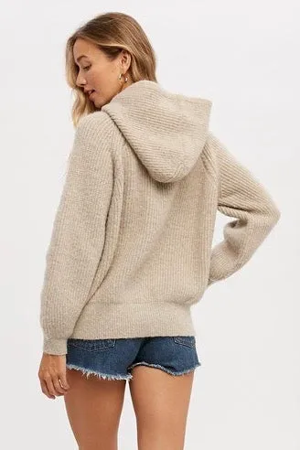 Sweater Hoodie - Beige