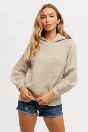 Sweater Hoodie - Beige