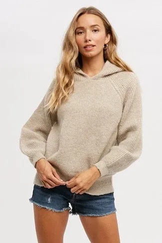 Sweater Hoodie - Beige