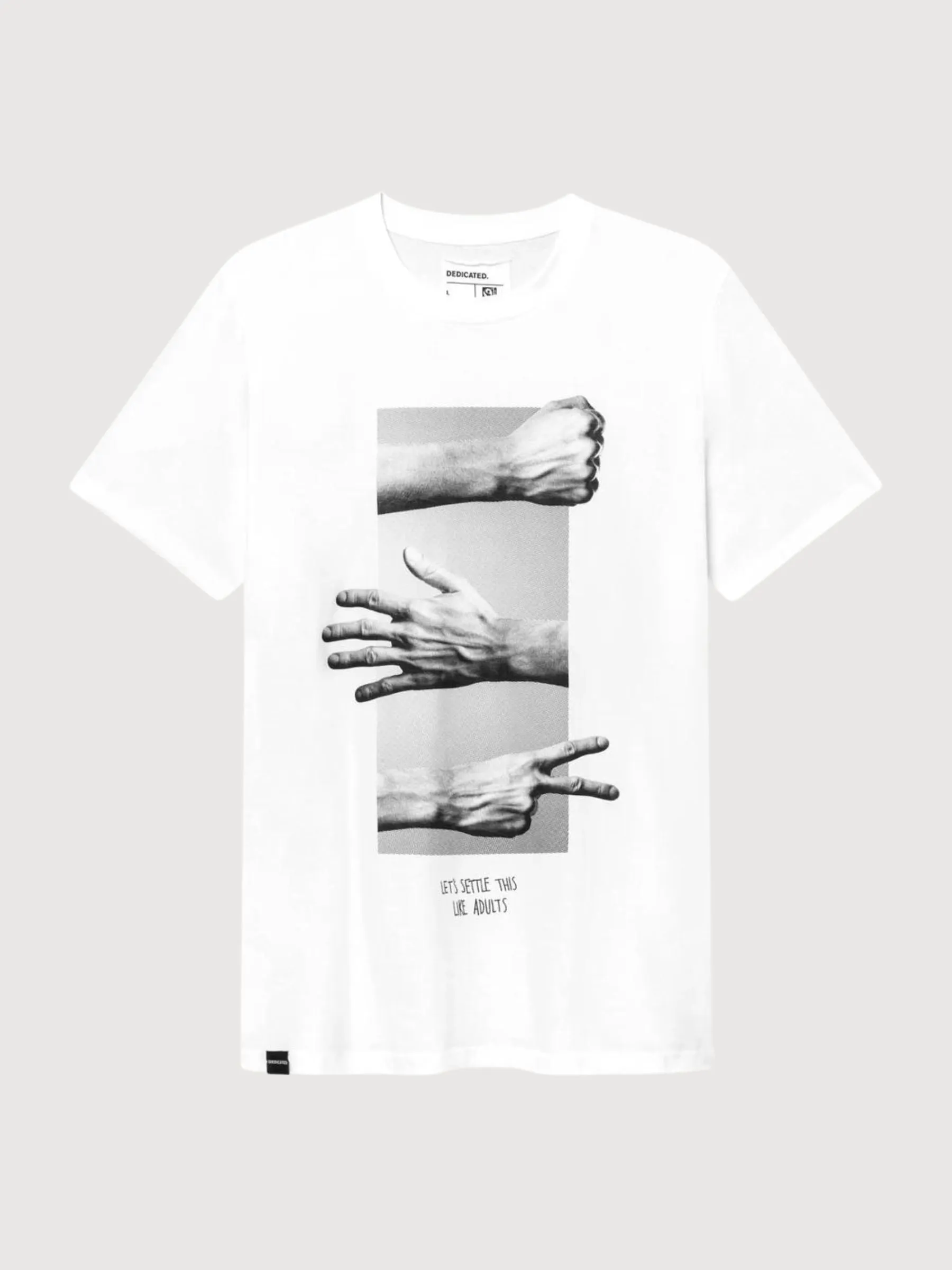 T-shirt Stockholm Like Adults White Organic Cotton | Dedicated