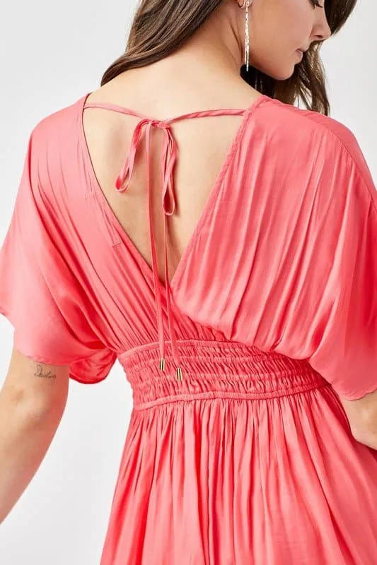 The Kimberly Smocked Waist Mini Dress