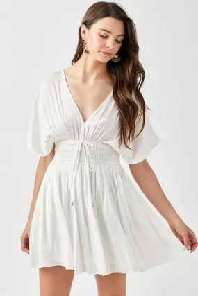 The Kimberly Smocked Waist Mini Dress