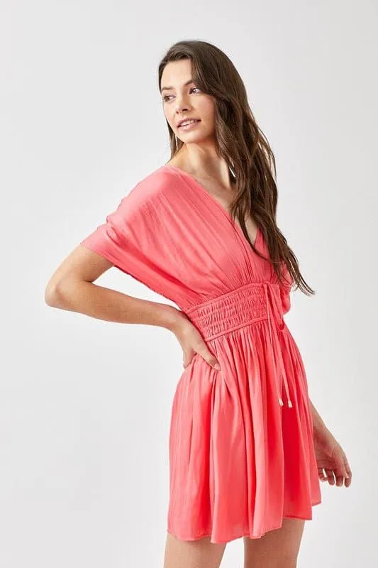 The Kimberly Smocked Waist Mini Dress
