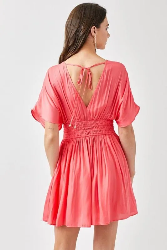 The Kimberly Smocked Waist Mini Dress