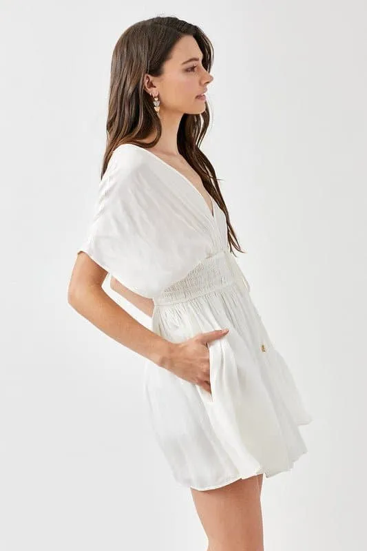 The Kimberly Smocked Waist Mini Dress
