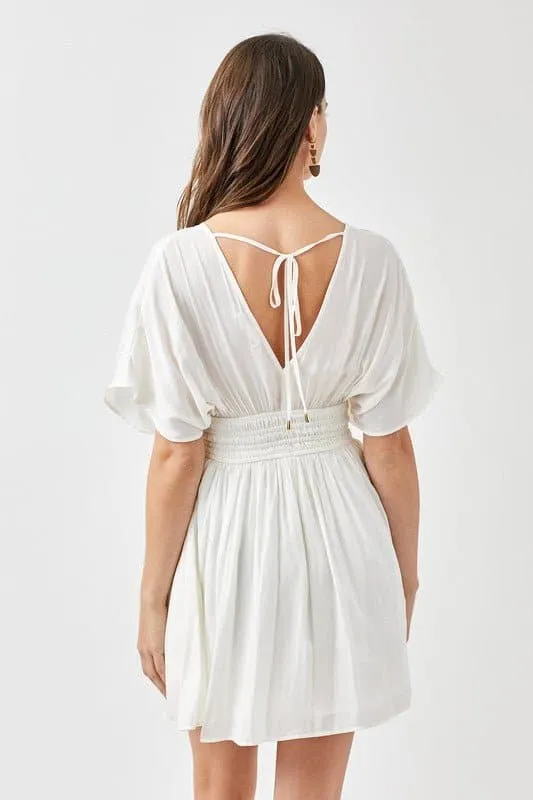 The Kimberly Smocked Waist Mini Dress