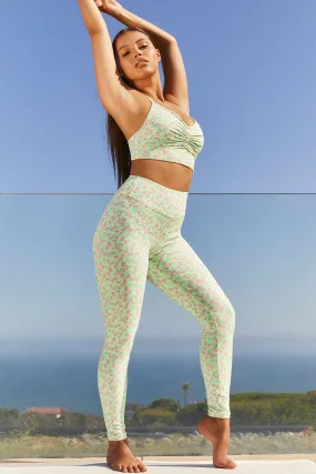Transform Petite Slinky Full Length Leggings in Green