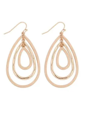 Triple Teardrops Earrings