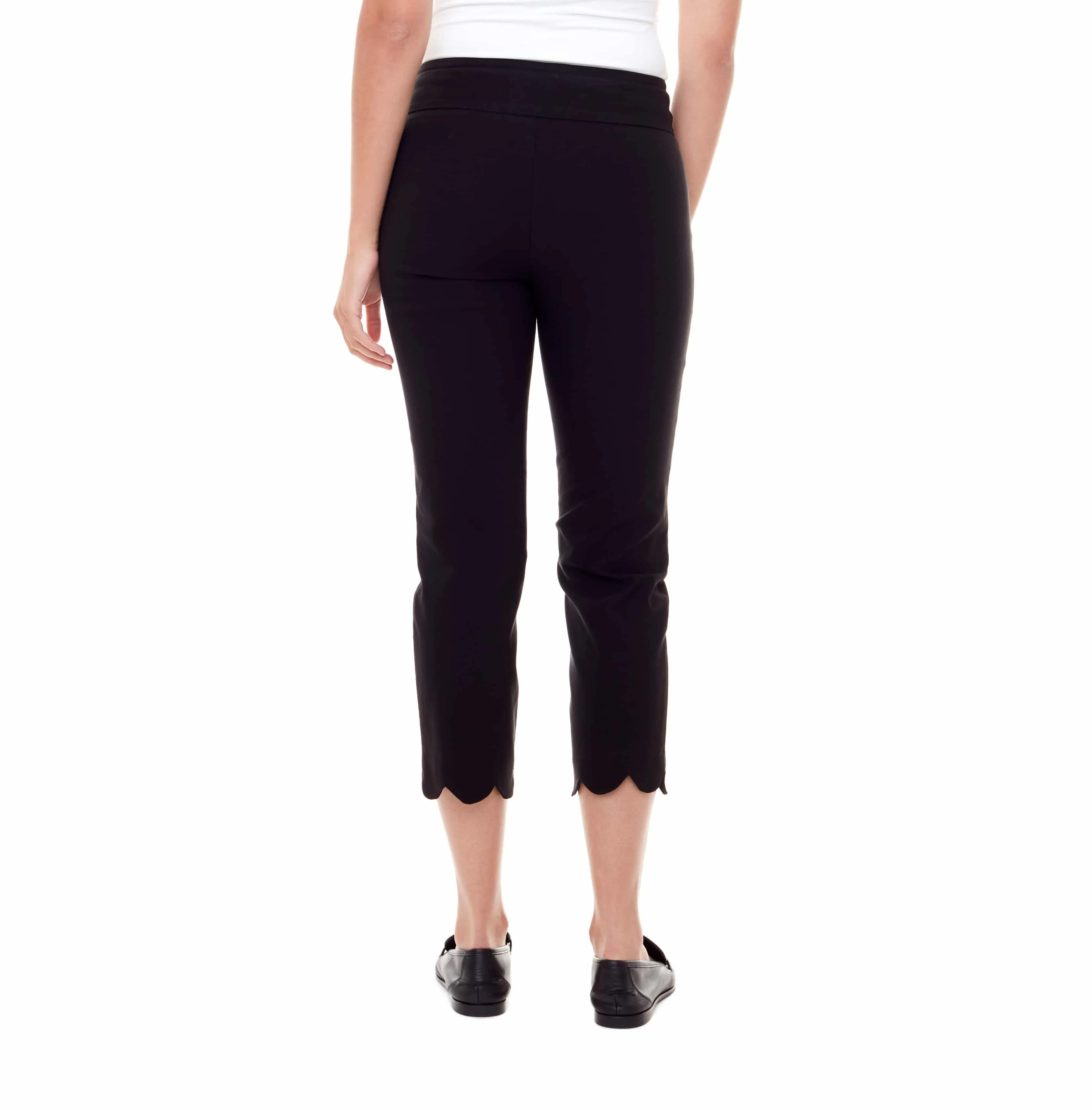 UP! 67472 CROPPED SCALLOPED EDGE PANT