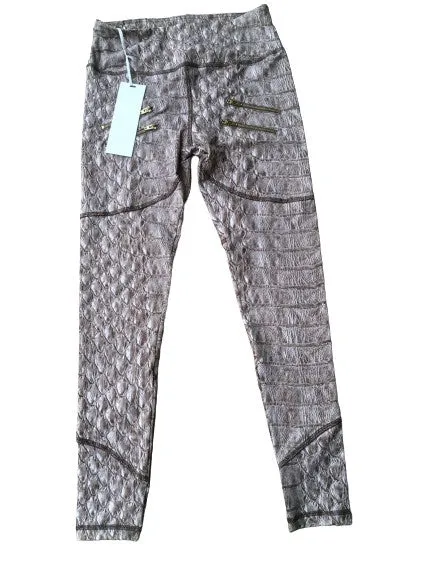 Varley Croc Crocodile Print Sport Legging Leggings Size S small ladies