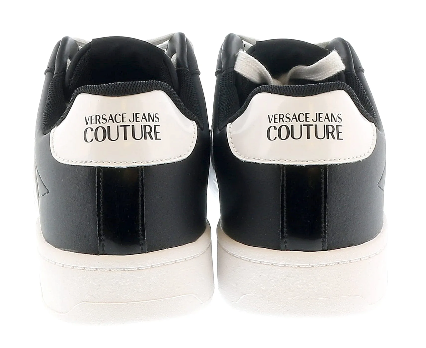 Versace Jeans Couture Black Classic Fashion Court Sneakers-