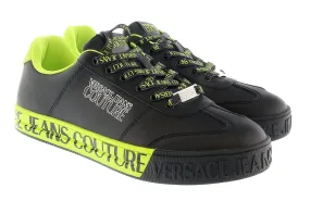 Versace Jeans Couture Black Signature Sole Fashion Everyday Sneakers-